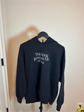 Lonely Ghost This Song Reminds Me of You Black Hoodie XL